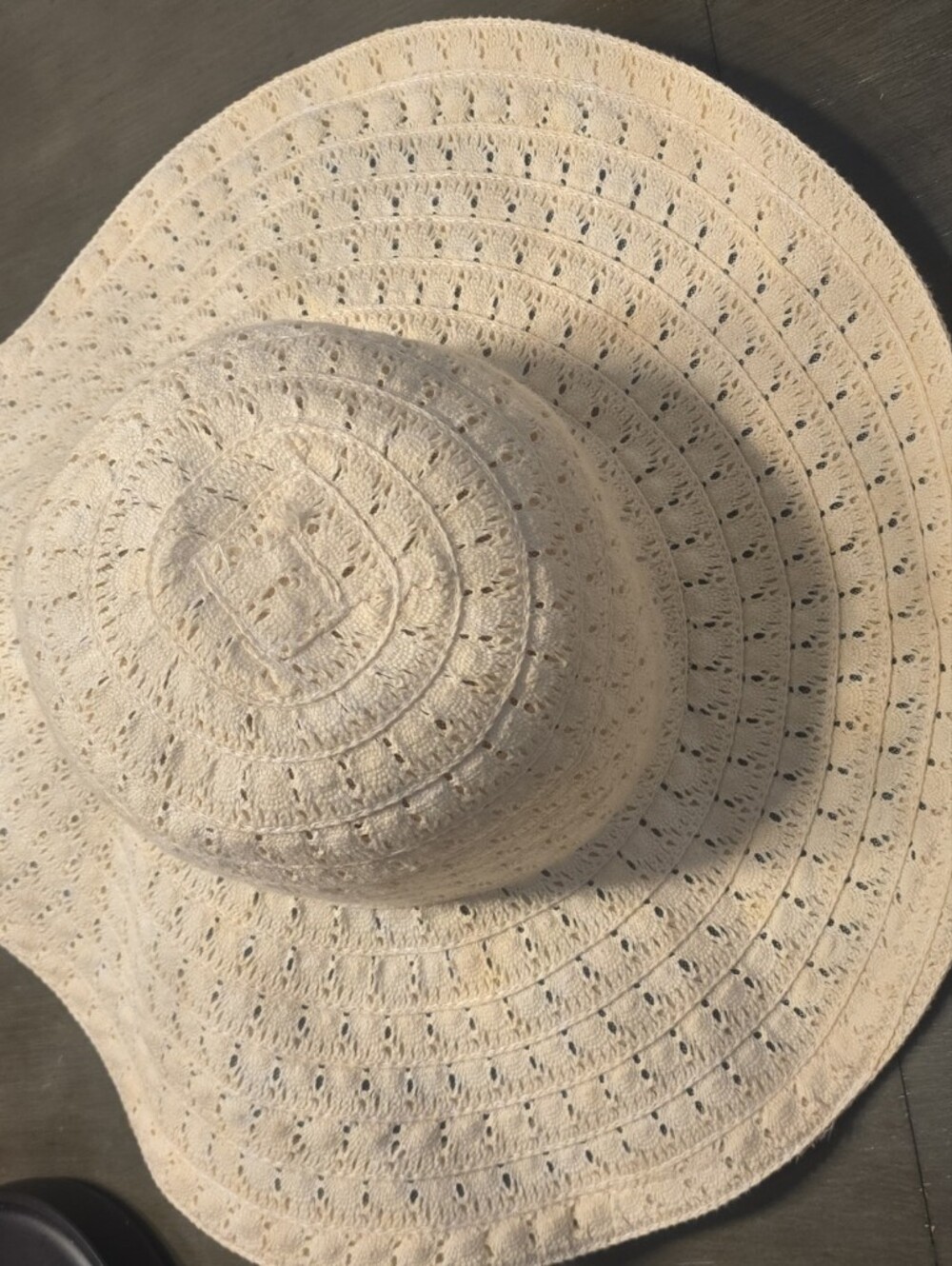 Light Beige Crochet Sun Hat - Women Accessories